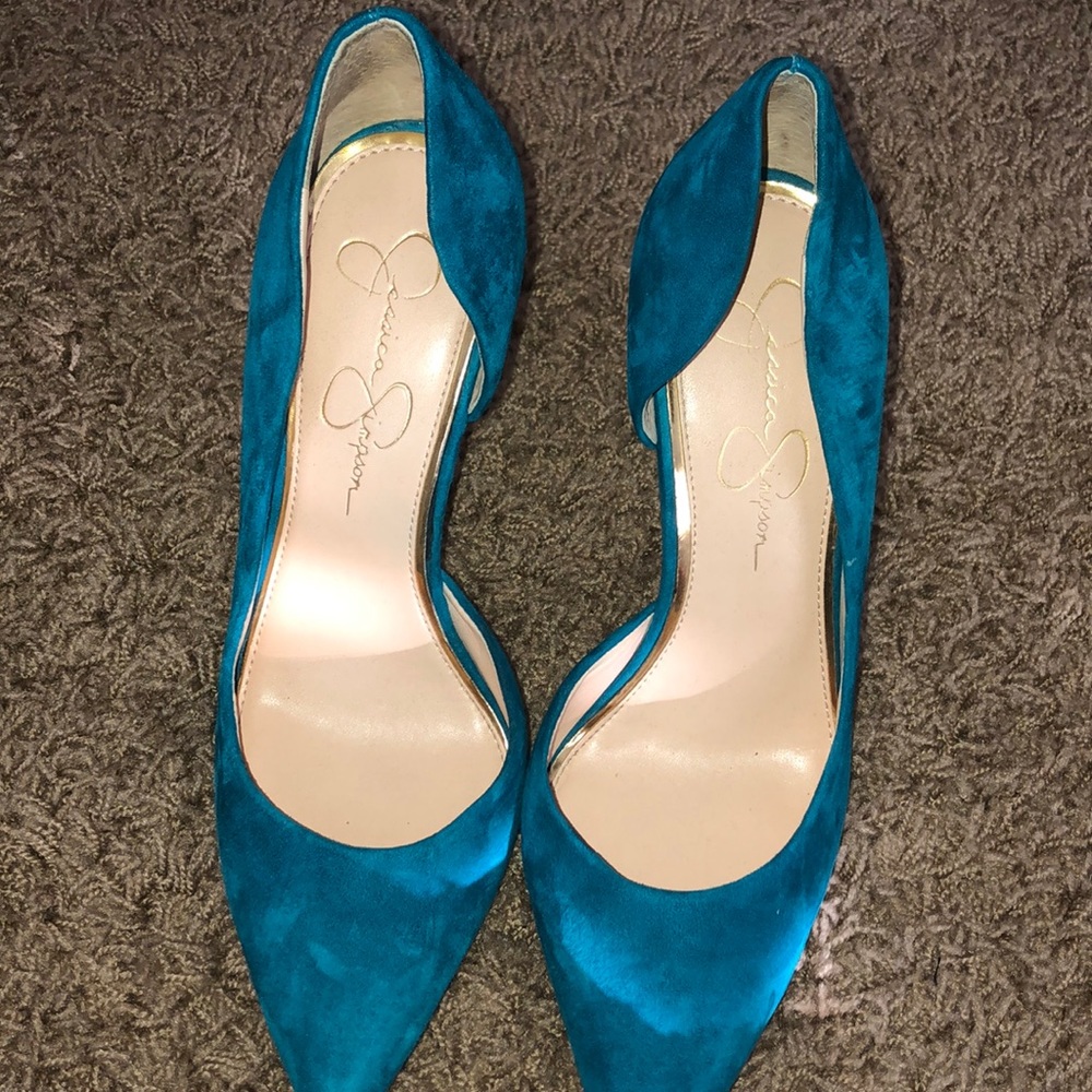 Jessica Simpson Velvet Heels